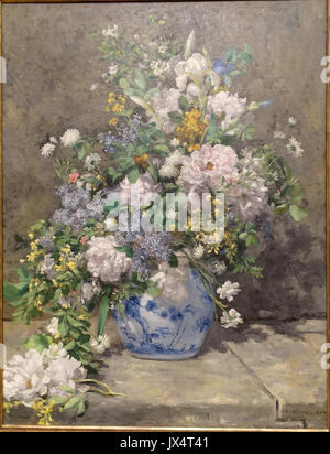 Spring Bouquet von Pierre Auguste Renoir, 1866, Öl auf Leinwand Fogg Art Museum, Harvard University DSC 01224 Stockfoto