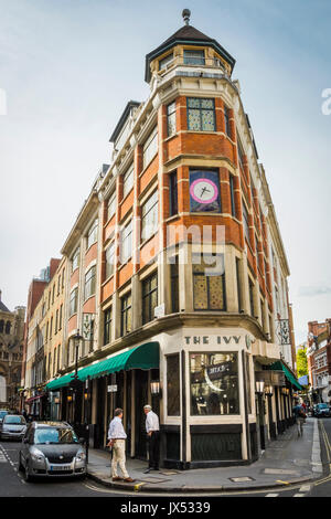 Die Ivy Restaurant in West Street, Covent Garden, London, UK Stockfoto