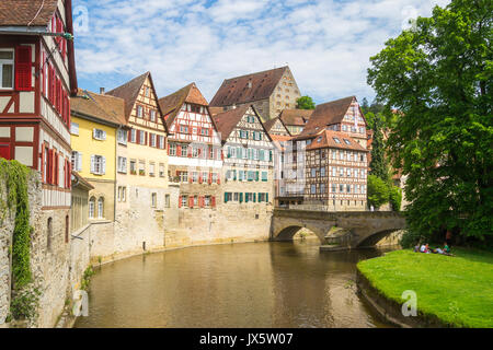 Stadtbild von Schwäbisch Hall, Deutschland Stockfoto