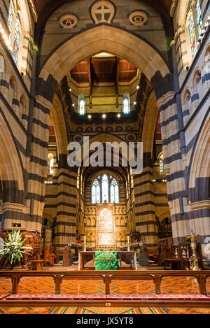 Sydney, Australien - Oktober 25, 2015: die Gestaltung des Innenraums der Anglikanischen Kirche St. Paul's Cathedral in Melbourne, Australien. Stockfoto