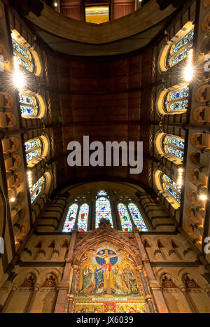 Sydney, Australien - Oktober 25, 2015: die Gestaltung des Innenraums der Anglikanischen Kirche St. Paul's Cathedral in Melbourne, Australien. Stockfoto
