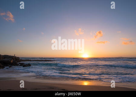 Sonnenuntergang am Strand von Falassarna Stockfoto