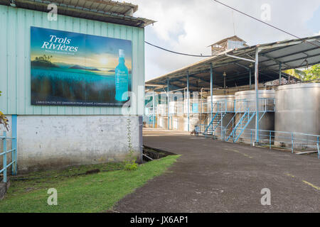 Trois Rivieres Rum Distillery in Martinique Stockfoto