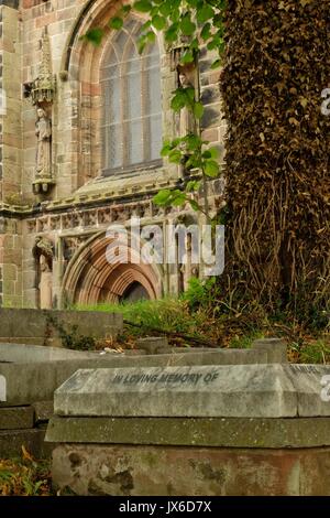 St Chad's Kirche, Wybunbury Stockfoto