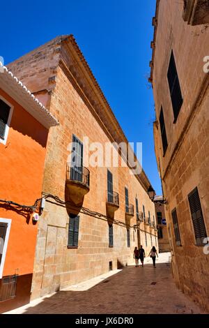 Ciutadella Straße Szene Menorca Menorca Stockfoto