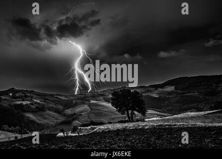 Val Trebbia, Italia Stockfoto