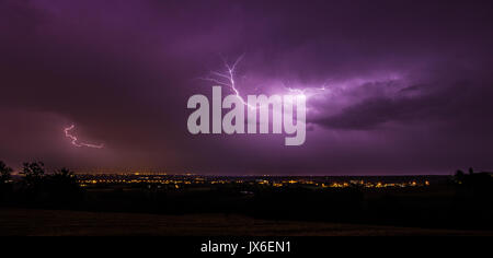 Val Trebbia, Italia Stockfoto