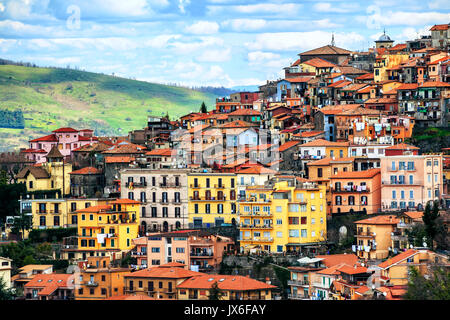 Rocca di Papa, einer kleinen italienischen Stadt auf Albaner Berge, einer der Castelli Romani, in der Provinz von Rom, Latium, Italien Stockfoto