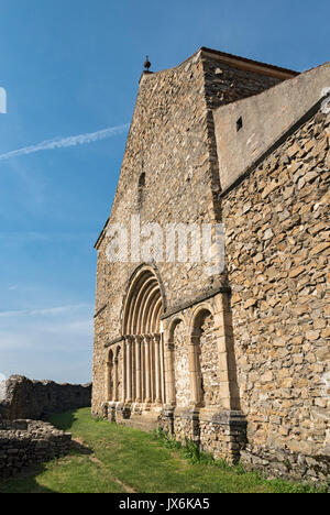 Befestigte Evangelische Kirche in Cisnadioara in der Nähe von Sibiu, Siebenbürgen, Rumänien Stockfoto