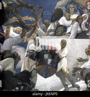 Arthur Verona Apoteoza Fresca pentru Palatul Regal (Muzeul de National de Arta) Detaliu (1) Stockfoto