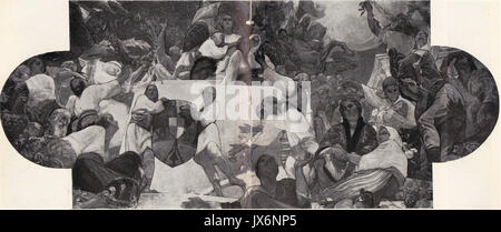 Arthur Verona Apoteoza fresca pentru Palatul Regal, hüt Muzeul National de Arta Stockfoto