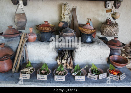 Balinesische Gewürze zum Kochen traditionelle Mahlzeiten Stockfoto