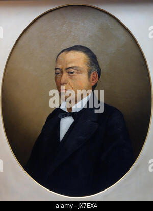 Portrait von iwakura Tomomi von Ando Nakataro (1861 1912), Meiji Epoche, 19. Jahrhundert, Öl auf Leinwand Tokyo National Museum DSC 05566 Stockfoto