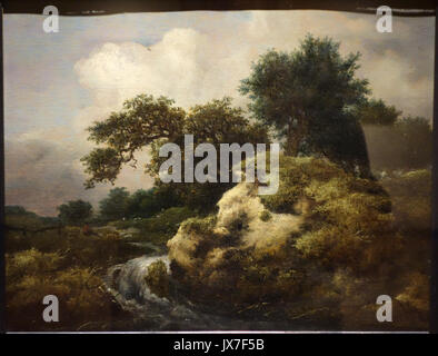 Landschaft mit Dünen und kleinen Wasserfall von Jacob van Ruysdael, 1646, Öl auf Leinwand National Museum der westlichen Kunst, Tokyo DSC 08441 Stockfoto