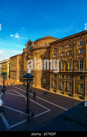 Italien Piemont Turin Carignano Palace Stockfoto