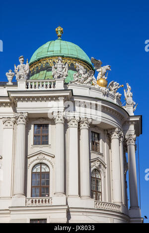 Michaelerplatz Hofburg, Wien Stockfoto