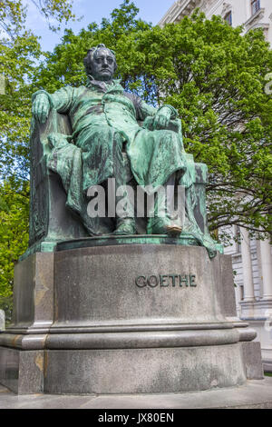 Statue von Goethe in Wien Stockfoto