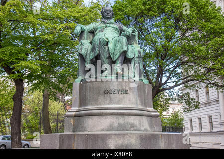 Statue von Goethe in Wien Stockfoto