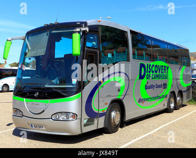 Entdeckung von Cambridge, Trainer, Coaches, Ausflug, Ausflüge, Ausflug, Ausflüge, Reisen, Transport, England, Großbritannien Stockfoto