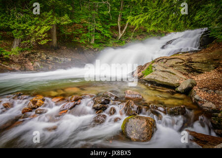 Fischzuchtanstalt Falls sind in der Nähe von Ullswater Ontario Kanada im Bezirk der Muskoka gelegen. Stockfoto