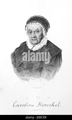 CAROLINE HERSCHEL (1750-1848) Deutscher Astronom, Schwester von William Herschel Stockfoto