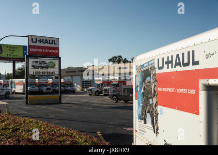 U-Haul Umzug & Lagerung in Leesburg, Florida USA Stockfoto