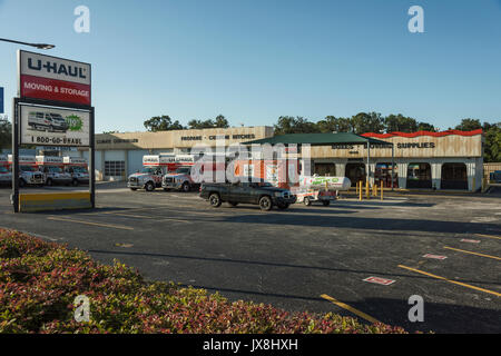 U-Haul Umzug & Lagerung in Leesburg, Florida USA Stockfoto