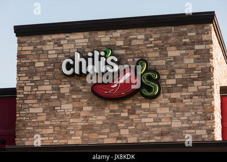 Schnelle FoodChili's Grill Bar Restaurant Franchise Kette in Mount Dora, Florida, USA Stockfoto