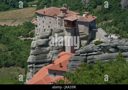 Kloster Roussanou, Meteora, Griechenland Stockfoto