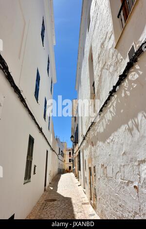 Ciutadella Straße Szene Menorca Menorca Stockfoto