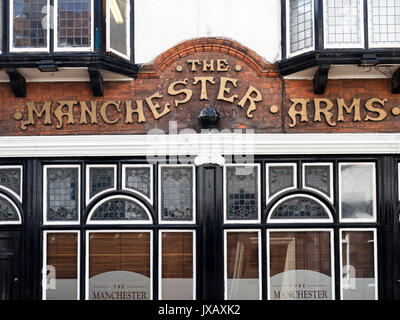 The Manchester Arms Pub in der Scale Lane in The Old Stadt in Hull Yorkshire England Stockfoto