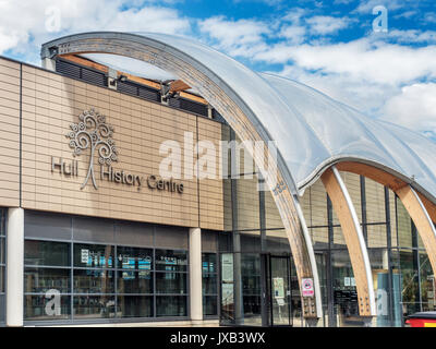 Rumpf History Center Archiv und Bibliothek auf Anbetung Straße in Hull Yorkshire England Stockfoto