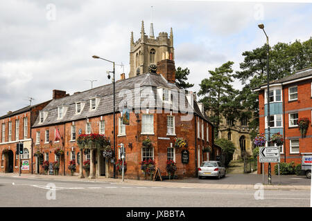 Das Castle Hotel in der Marktstadt Devizes, Wiltshire, England, Großbritannien Stockfoto