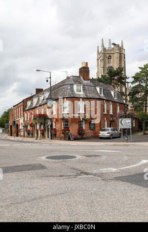 Das Castle Hotel in der Marktstadt Devizes, Wiltshire, England, Großbritannien Stockfoto