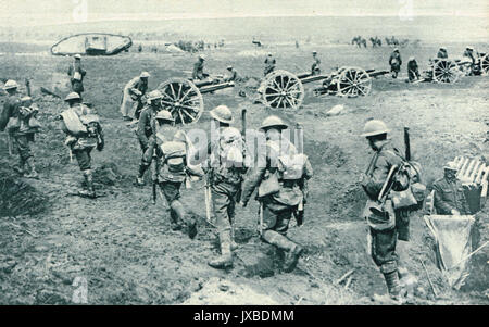 Ecke von Schlachtfeld in der Nähe von Arras, WK 1. Stockfoto