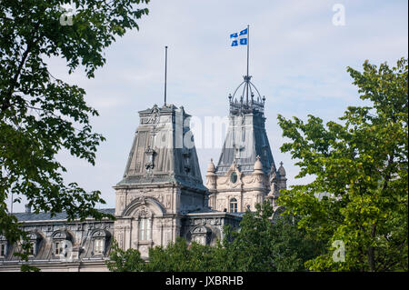 Türme von Parlament, Quebec City, Quebec, Kanada Stockfoto