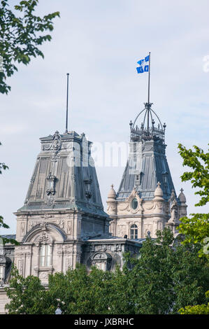 Türme von Parlament, Quebec City, Quebec, Kanada Stockfoto