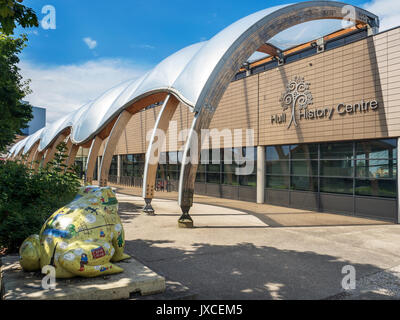 Rumpf History Center Archiv und Bibliothek auf Anbetung Straße in Hull Yorkshire England Stockfoto