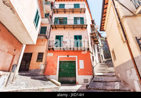 Rocca di Papa village Street View - Rom - Italien Stockfoto