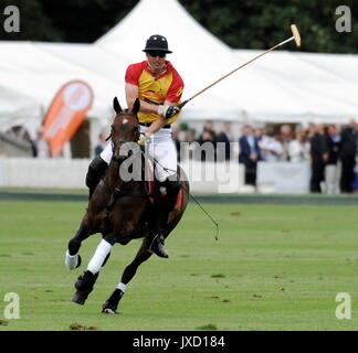 Prinz Harry und Prinz William in den Jerudong Park Trophy Polo mit: Prinz William Wo: Oxford, Großbritannien Wann: 15 Aug 2017 Quelle: Paul Nicholls/WANN Stockfoto