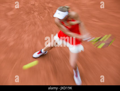 CAROLINE Wozniacki (DEN) Tennis - French Open 2017 - Grand Slam/ATP/WTA-/ITF-Roland Garros - Paris - Frankreich - 3. Juni 2017. Stockfoto