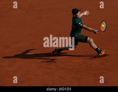 KEI NISHIKORI (JPN) Tennis - French Open 2017 - Grand Slam/ATP/WTA-/ITF-Roland Garros - Paris - Frankreich - 7. Juni 2017. Stockfoto