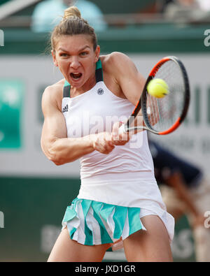 Simona halep (ROU) Tennis - French Open 2017 - Grand Slam/ATP/WTA-/ITF-Roland Garros - Paris - Frankreich - 8. Juni 2017. Stockfoto