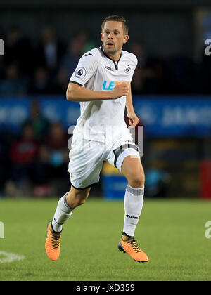 Foto vom 07.12.2017 von Gylfi Sigurdsson, Swansea City Stockfoto