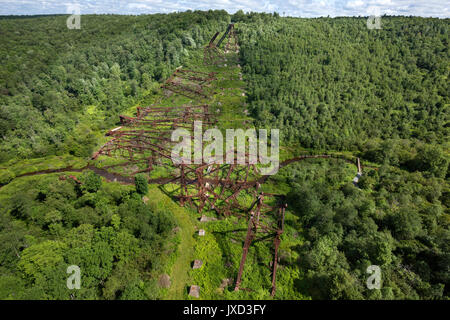 Zusammengebrochen KINZUA VIADUKT RUINEN KINZUA BRIDGE STATE PARK MOUNT JEWETT MCKEAN COUNTY PENNSYLVANIA USA Stockfoto