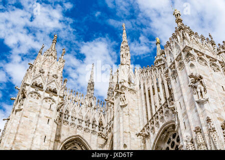 Architektonisches Detail der Mailänder Kathedrale - Duomo di Milano, Italien Stockfoto