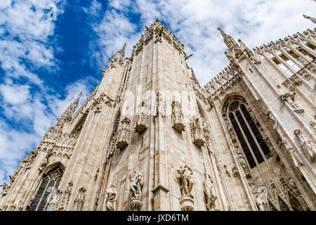 Architektonisches Detail der Mailänder Kathedrale - Duomo di Milano, Italien Stockfoto