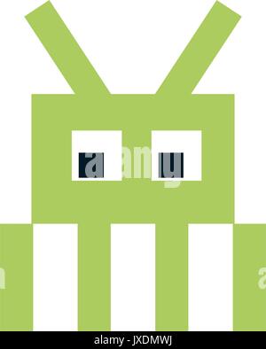 Videospiel pixel Zeichen icon image Stock Vektor