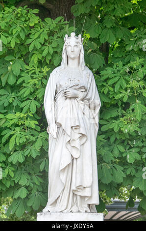 Statue von Blanche de Castille in Luxembourg in Paris, Frankreich Stockfoto
