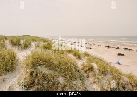 Henne Strand, Strand offen für Automobile im Süden von Dänemark Stockfoto